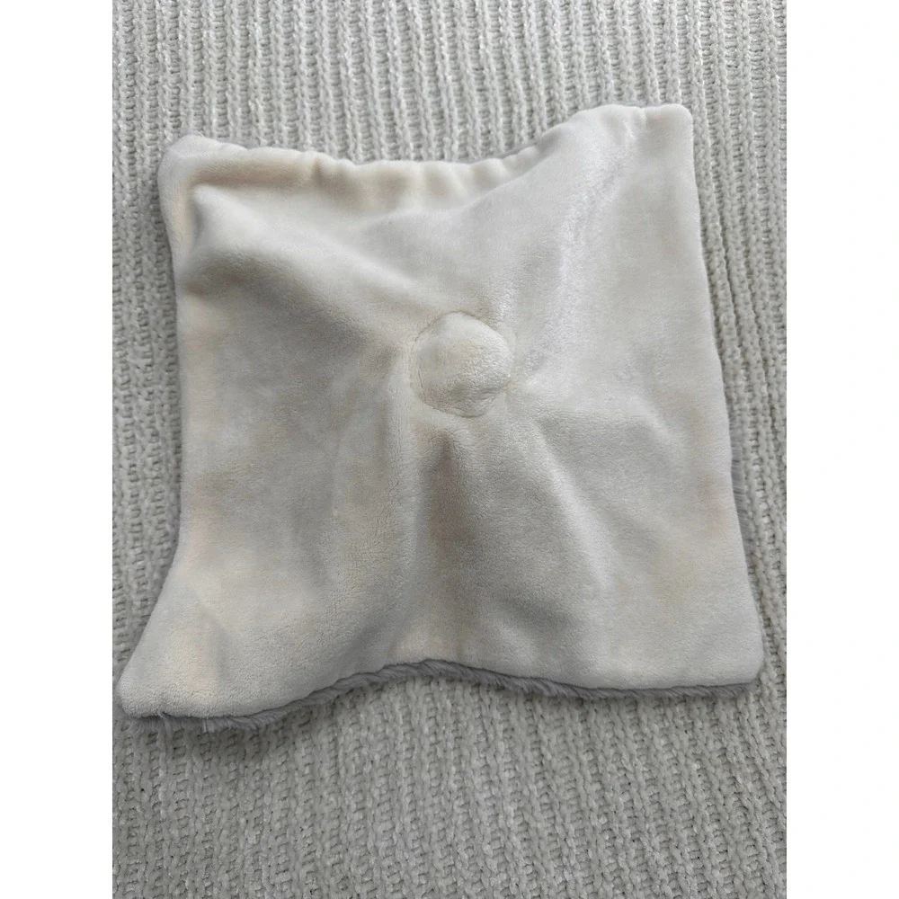 Pottery Barn Kids Style Grey Elephant Security Blanket Plush Faux Fur Baby Lovey
